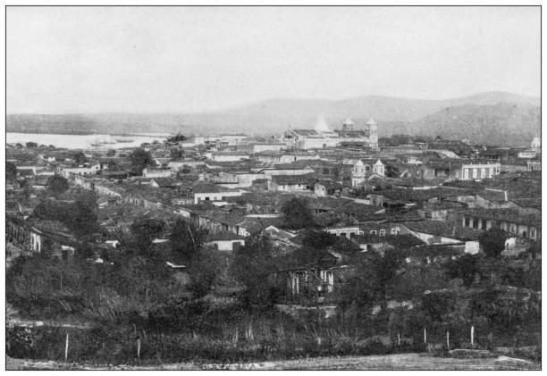 istock Antique image from British magazine: Santiago de Cuba 1677950095