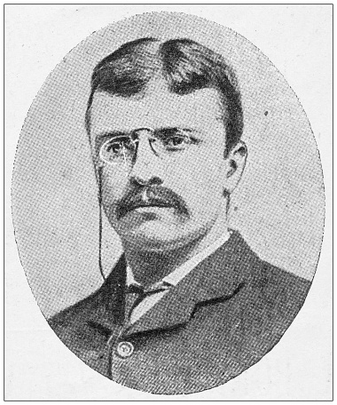 Antique image from British magazine: Theodore Roosevelt