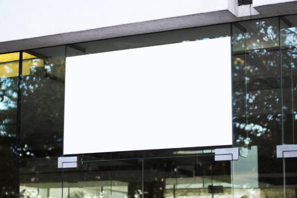 istock Blank billboard sign mockup in the urban environment, empty space to display store name mock up template. 1677966244