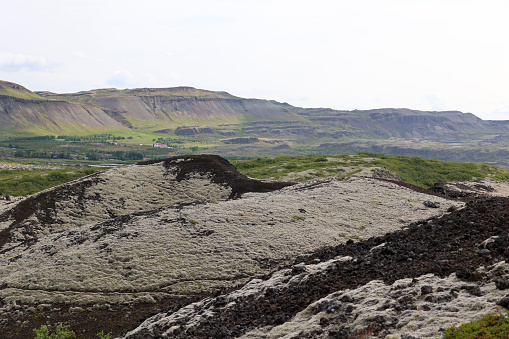 Hredavatn, Iceland: - Iceland-Grábrók is a 170 meter high cinder crater rising northeast of Hredavatn