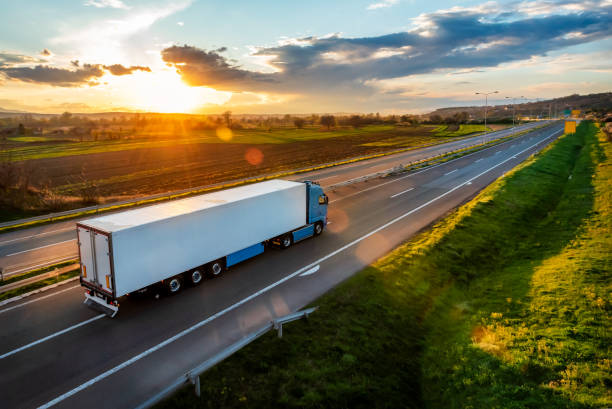 istock Transportation Truck on road 1677977569