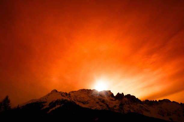 istock Sunset, Mountain Landscape, Italian Alps, Dolomites Latemar 167800740