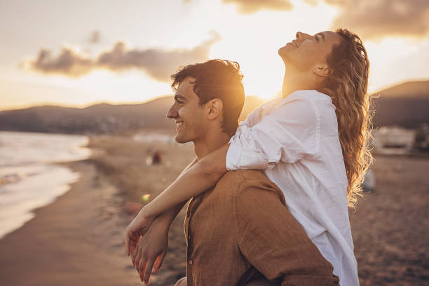 istock Happy couple on the beach 1678023800