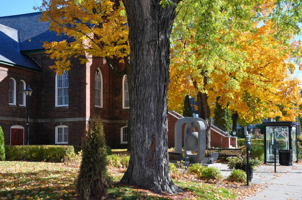 Fall view of a building located in Granby, Quebec