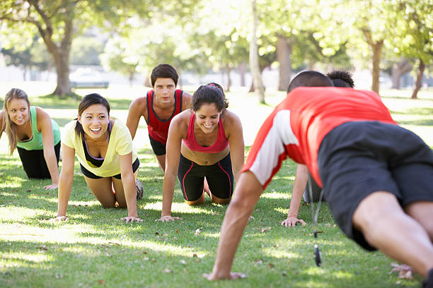 istock Instructor Running Fitness Boot Camp 167805086