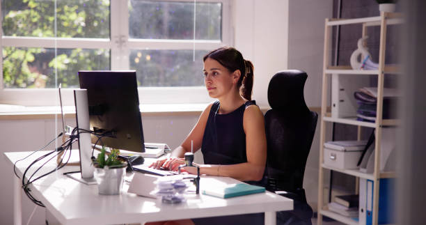 istock Advisor Woman Relaxing In Office Chair 1678071458