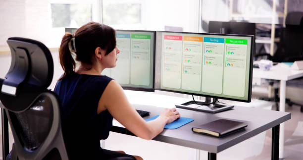 istock Kanban Project Management Software On Laptop 1678074660