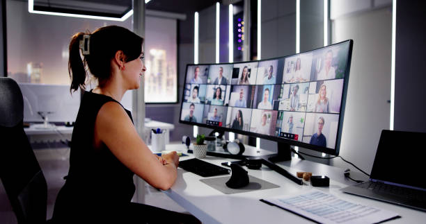 istock Watching Online Video Conference Meeting 1678079085