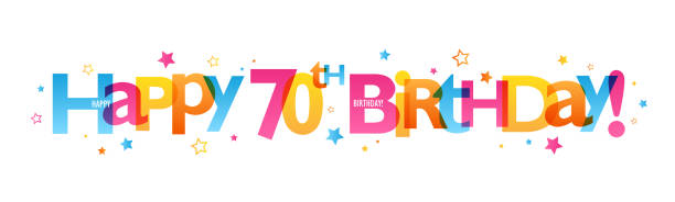 istock HAPPY 70th BIRTHDAY! colorful typography banner 1678116886