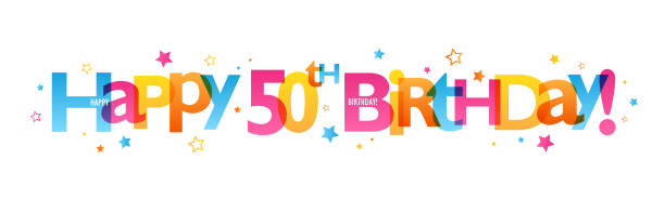 istock HAPPY 50th BIRTHDAY! colorful typography banner 1678117403