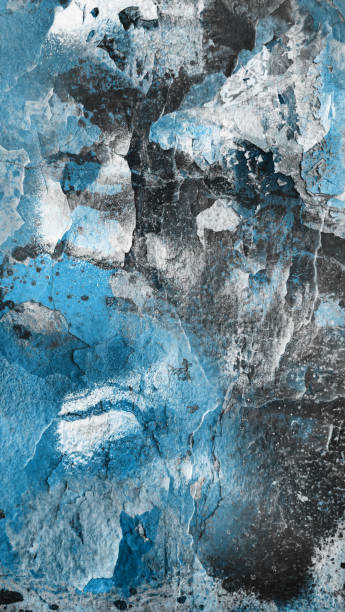 istock Grunge Old Weathered Concrete Wall With Cracked Peeled Multiple Blue Black And White Paint Layers High Resolution Background Texture Stock Photo 1678172255