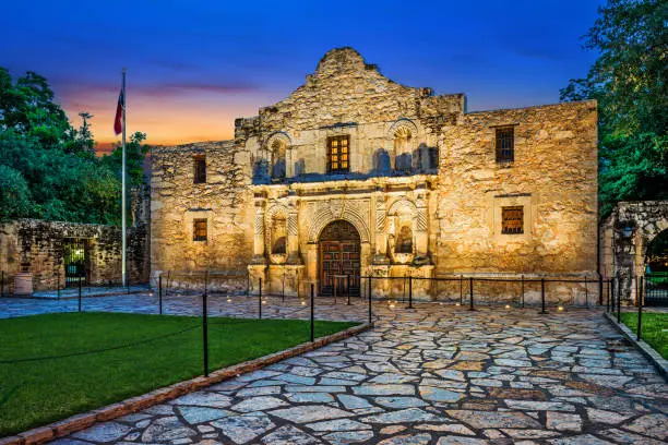 Photo of The Alamo in San Antonio, Texas, USA