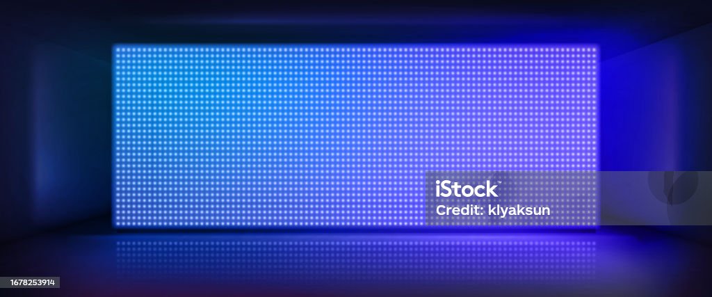 Led Show Background Led Light Screen Background Wall Stage Show Panel Stock Illustration ...
