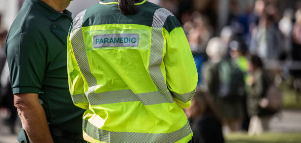 istock Paramedic nurse on duty at an event 1678342421