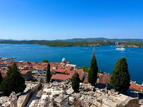 Panoramic view of Šibenik, Croatia