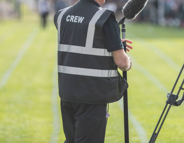 istock Crew sound man  on duty at an event 1678377397