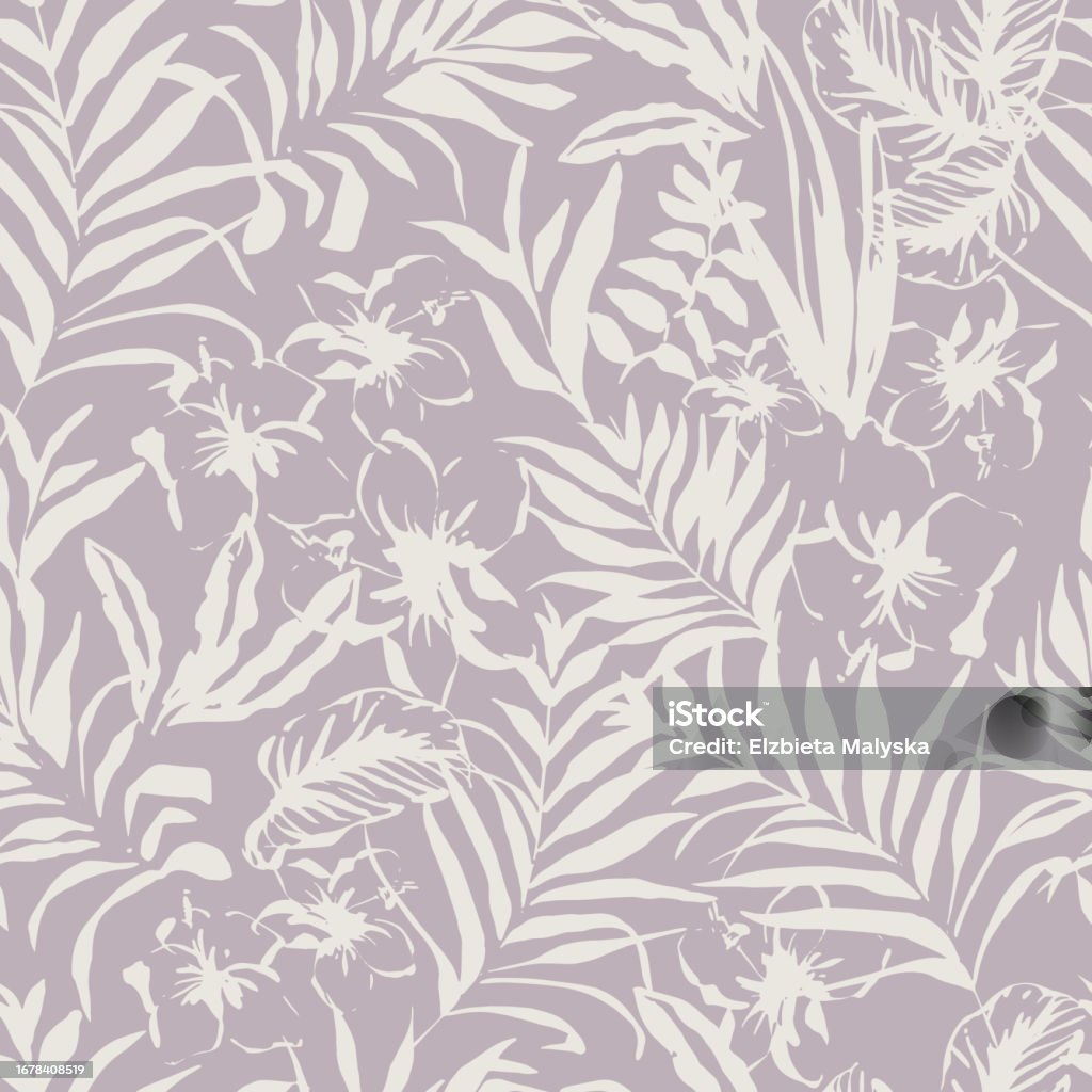 Subtle Decoraive Patterns Subtle Tropical Decorative Vector Seamless Pattern Repeating Background ...