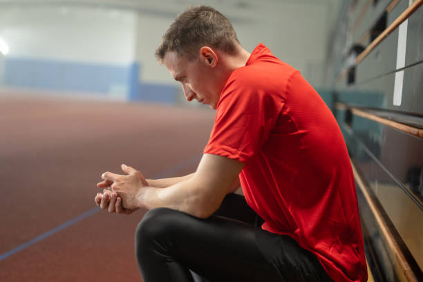istock Tired Male Athlete After Sprint Training 1678440451