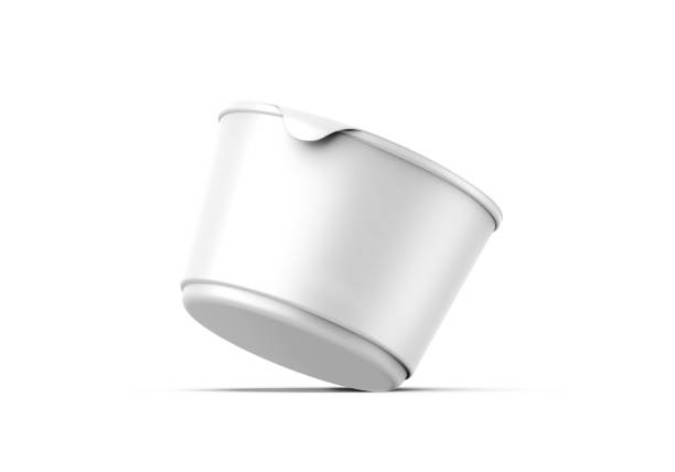 Plastic Container, Template, Packaging, Sour Cream, Ice Cream