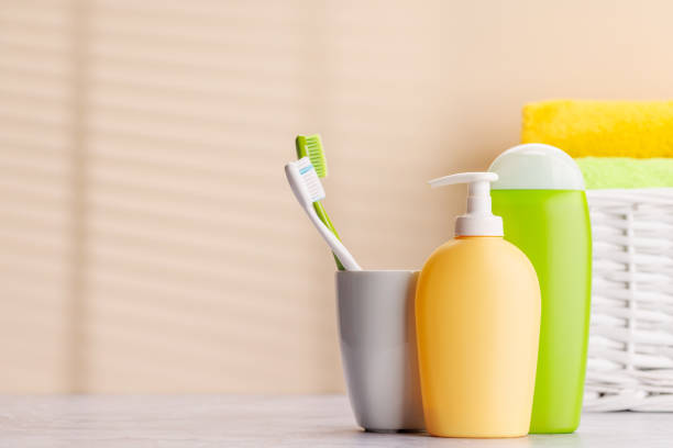 istock Toiletry tubes and toothbrushes 1678487308