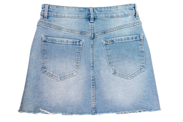 istock Denim skirt isolated on white background. 1678488910
