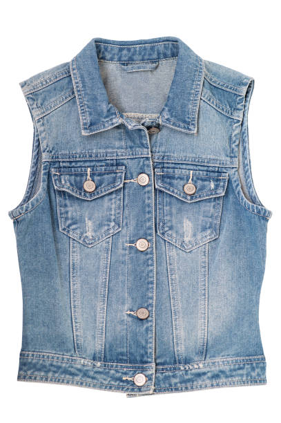 istock Denim vest isolated on white background. Jeans, Clothing, Denim. 1678488922