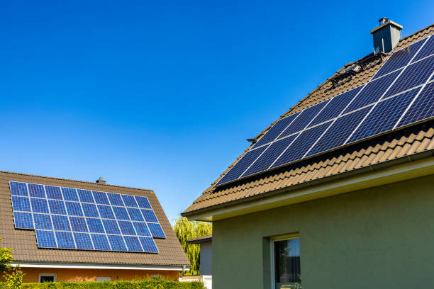 istock Houses with solar panels 1678497801