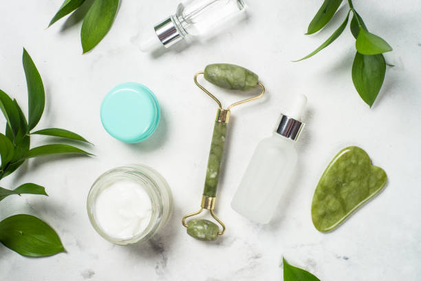 istock Spa therapy, wellness, skincare product at white. 1678501039