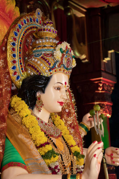 istock Happy Navratri, Durga Pooja, Maa Durga face 1678553782