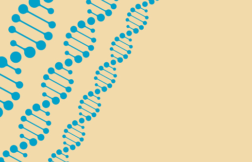 Modern science and biotechnology DNA statistics helix background.