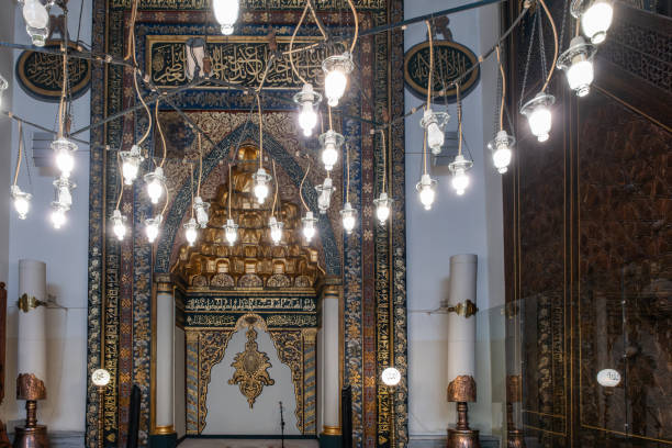 istock Arabic inscriptions and decorations inside bursa Ulu Mosque. 1678636822