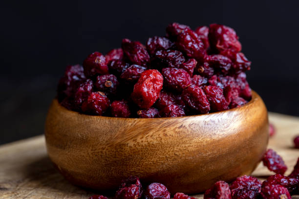 istock Dried red cranberries with sugar syrup 1678670580