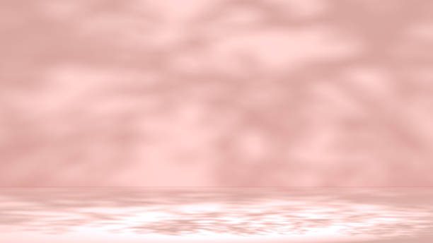 istock Empty pink color room with light beams 1678678609