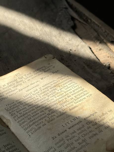 istock old book on a table, catholic polish bible, belarus #2 1678739182