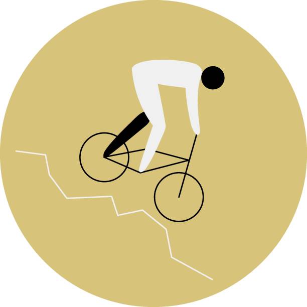 istock Cycling mountain bike competition icon. 1678749784