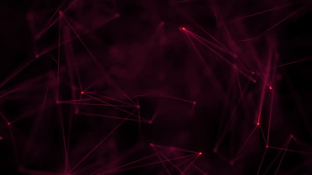 Abstract Red Plexus Technology Background