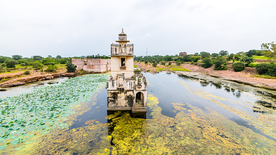 Chittorgarh, Rajasthan - Maharani Padmini Palace or Padmavati Palace was the royal home of the Rani Padmini known for her incomparable beauty