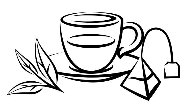 istock Cup and bag with tea. Illustration of traditional drink. 1678821550