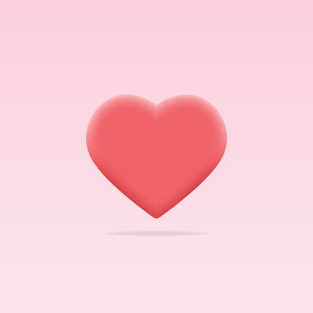 istock Red heart icon. 3d button of love symbol 1678878545