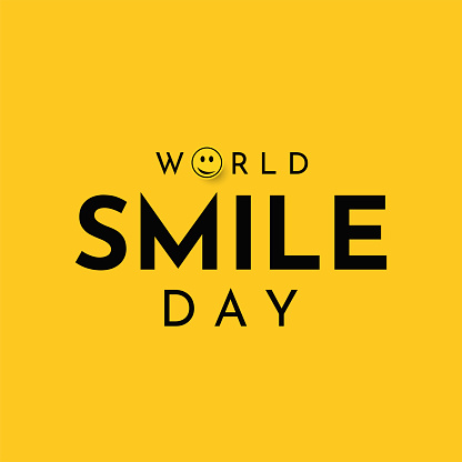World Smile Day poster. Vector illustration. EPS10