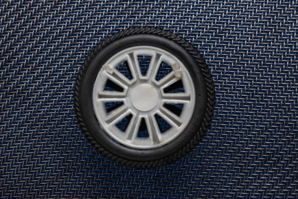 Tire rim in closeup