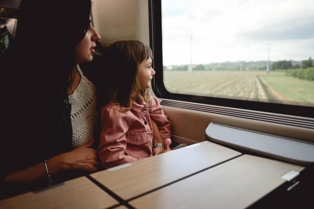 istock traveling together in a fast train. 1678950963