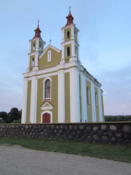 istock Village church in Bystryca, Belarus. 1679015046