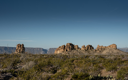 The Chimneys Spread Across Desert Wilderness in Big Bend