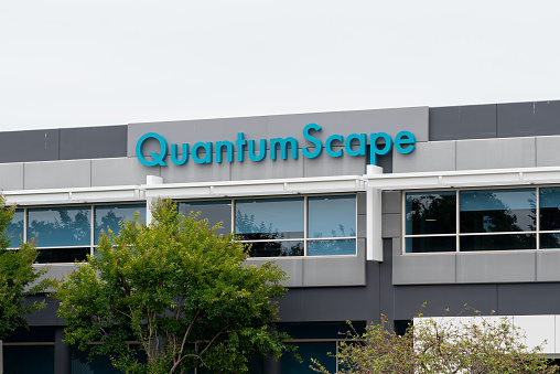 QuantumScape headquarters in San Jose, California, USA - June 10, 2023. QuantumScape is an American company that develops solid state lithium metal batteries for electric cars.