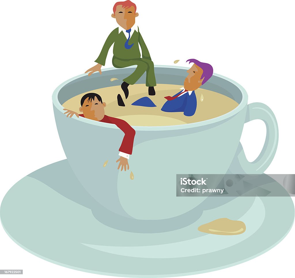 コーヒーコーヒーブレイク - 溺れるのロイヤリティフリーベクトルアート