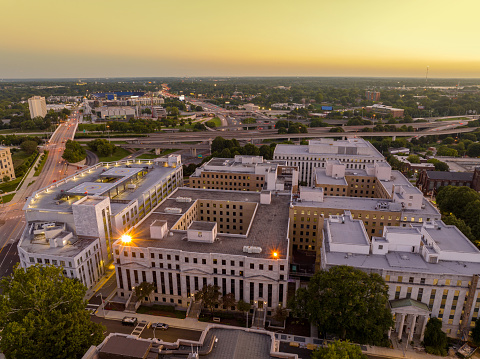 Aerial photo Paul D Coverdell Legislative Office Building Downtown Atlanta GA USA circa 2023