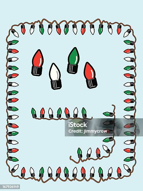 Sapin De Noël De Frontière Lumière Vecteurs libres de droits et plus d'images vectorielles de Arbre - Arbre, Bordure, Brillant