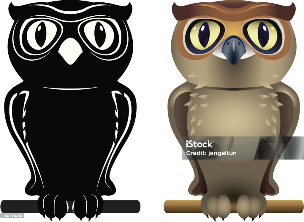 Owl - Grafika wektorowa royalty-free (Sowa)