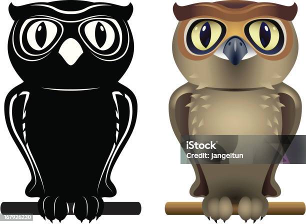 Owl - Stockowe grafiki wektorowe i więcej obrazów Sowa - Sowa, Sylwetka, Część ciała zwierzęcia